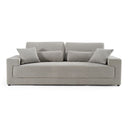 Loki - Modern Grey Fabric 3-Seat Sofa