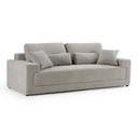 Loki - Modern Grey Fabric 3-Seat Sofa