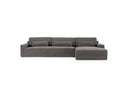 Loki - Modern Grey Fabric Right Facing Sectional Sofa