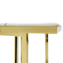 Loomis - White Marble & Gold Dining Table