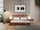 Lorenzo Italian Modern Light Oak Bed
