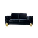 Javier Modern Glass & Gold Round Coffee Table