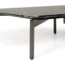 Lothal - Modern Black Faux Marble Coffee Table