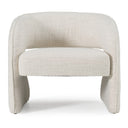 Luby - Modern Cream Fabric Accent Chair