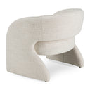 Luby - Modern Cream Fabric Accent Chair