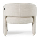 Luby - Modern Cream Fabric Accent Chair
