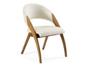 Ellen - Glam White Velvet Dining Chair