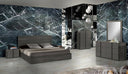 Lucia - Italian Modern Matte Grey / Elm Grey Bed