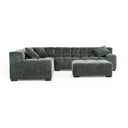 Ludwig - Modern Dark Green Fabric Modular Sectional