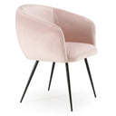 Conroy + Luzerne - Modern Black + Pink Dining Table Set