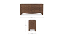 Mabel 6 Drawer Dresser Dark Brown