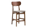 Lynn - Modern Grey & Walnut Counter Chair (Set of 2)