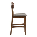 Lynn - Modern Grey & Walnut Counter Chair (Set of 2)