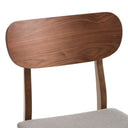 Lynn - Modern Grey & Walnut Counter Chair (Set of 2)