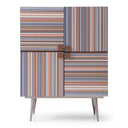 Macoy - Modern Multicolor and Black Ash Wine Cabinet