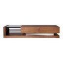 Rackham Mid-Century Walnut & Smoked Glass Coffee Table