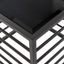 Malvo - Modern Black + Glass End Table