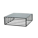 Malvo - Modern Black + Glass End Table