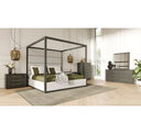 Manhattan- Contemporary Grey and Gold Dresser