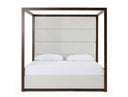 Manhattan - Contemporary Canopy Brown Oak Bed