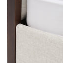 Manhattan - Contemporary Canopy Brown Oak Bed