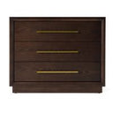 Manhattan - Contemporary Brown Oak Mirror