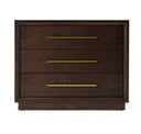 Manhattan - Contemporary Brown Oak Mirror