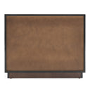 Manhattan - Contemporary Brown Oak and Gold Nightstand