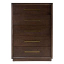 Manhattan - Contemporary Brown Oak Mirror
