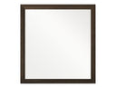 Manhattan - Contemporary Brown Oak Mirror