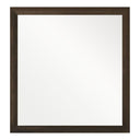 Manhattan - Contemporary Brown Oak Mirror