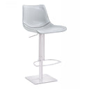 Manning - Modern White Adjustable Bar Stool