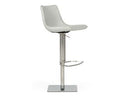 Manning - Modern White Adjustable Bar Stool