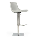 Manning - Modern Light Grey Adjustable Bar Stool