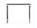 Manston - Modern Black Oak & Stainless Steel Bar Table