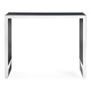 Manston - Modern Black Oak & Stainless Steel Bar Table