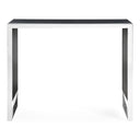 Manston - Modern Black Oak & Stainless Steel Bar Table