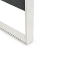 Manston - Modern Black Oak & Stainless Steel Bar Table
