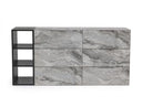 Maranello - Modern Grey Wash & Faux Marble Dresser