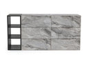 Maranello - Modern Grey Wash & Faux Marble Dresser