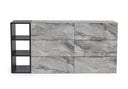 Maranello - Modern Grey Wash & Faux Marble Dresser