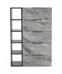 Maranello - Modern Grey Wash & Faux Marble Chest