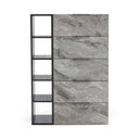 Maranello - Modern Grey Wash & Faux Marble Dresser