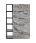 Maranello - Modern Grey Wash & Faux Marble Chest