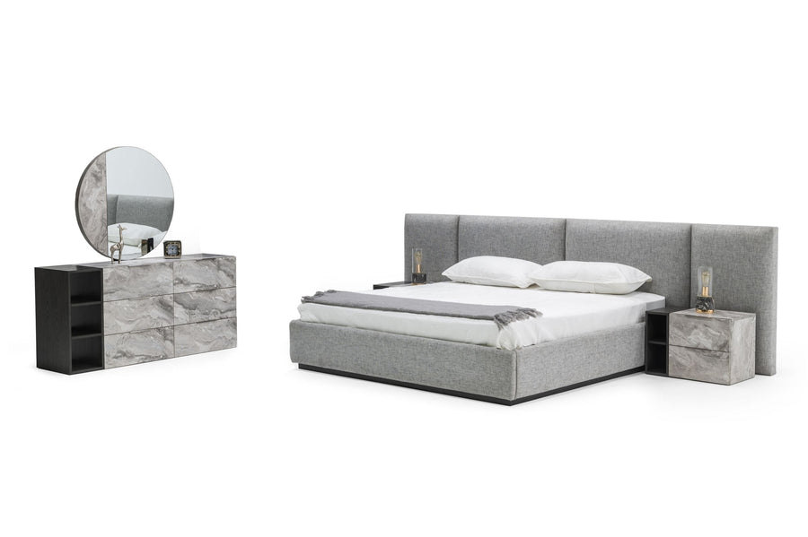 Maranello - Modern Grey Bed Set