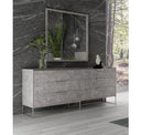 Marbella - Italian Modern Grey Marble Mirror