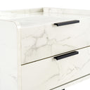 Marbella - Italian Modern White Marble Nightstand
