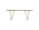 Santiago Modern Rectangular Wood Mosaic Dining Table