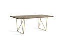 Santiago Modern Rectangular Wood Mosaic Dining Table