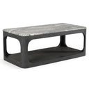 Marco - Modern Black & White Granite Coffee Table